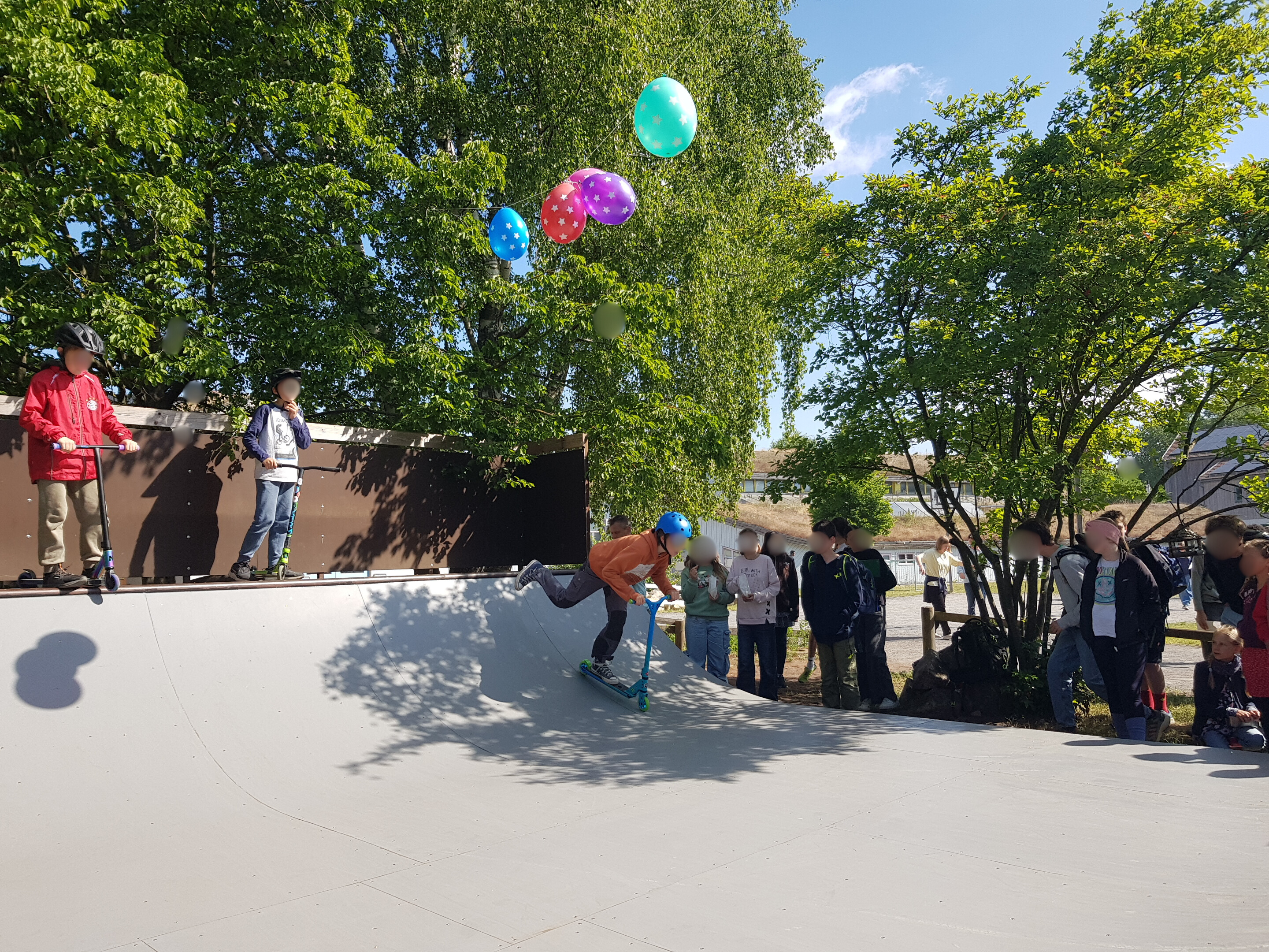 Skaterrampe umgezogen